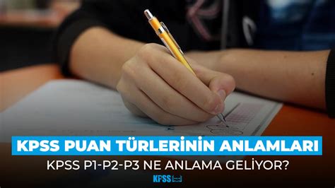 KPSS Puan Türleri ve Açıklamaları